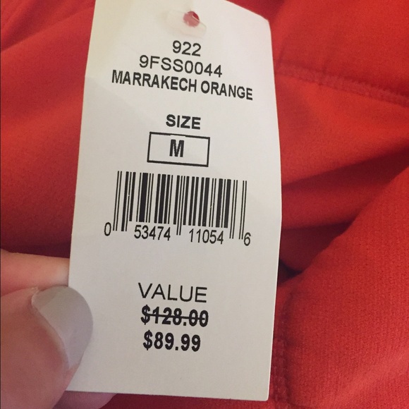 Orange One Piece Bathing Suit - Picture 3 of 4